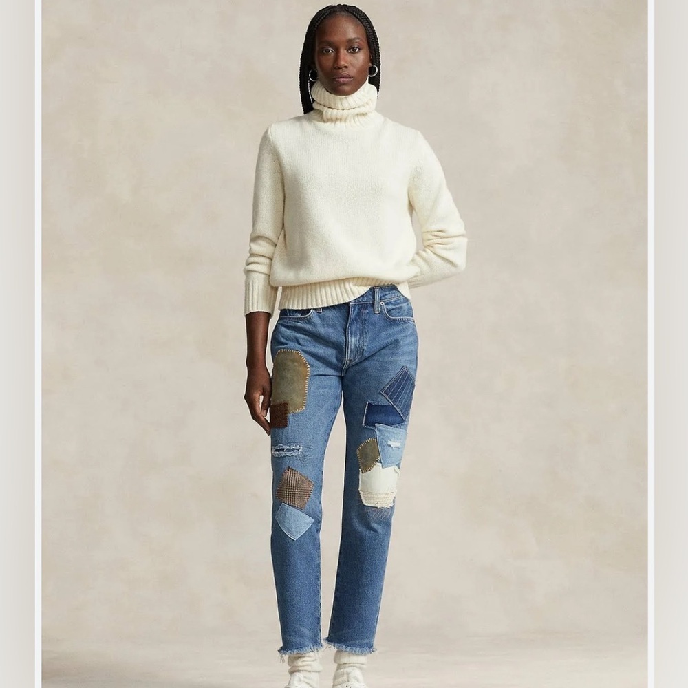 Polo by Ralph Lauren Blue Patchwork Jeans